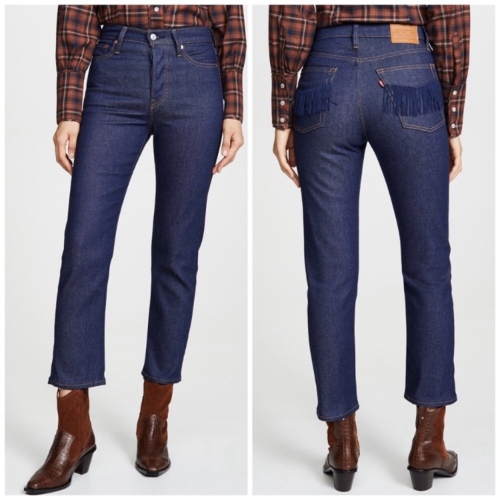 Levi's Women's Straight Leg Jeans - Dark Blue